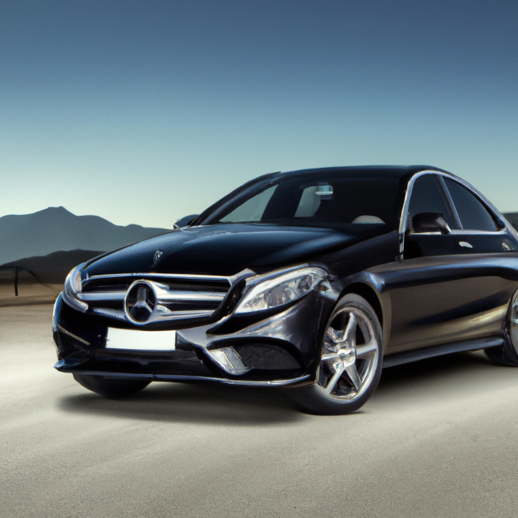 Mercedes-Benz preto na serra